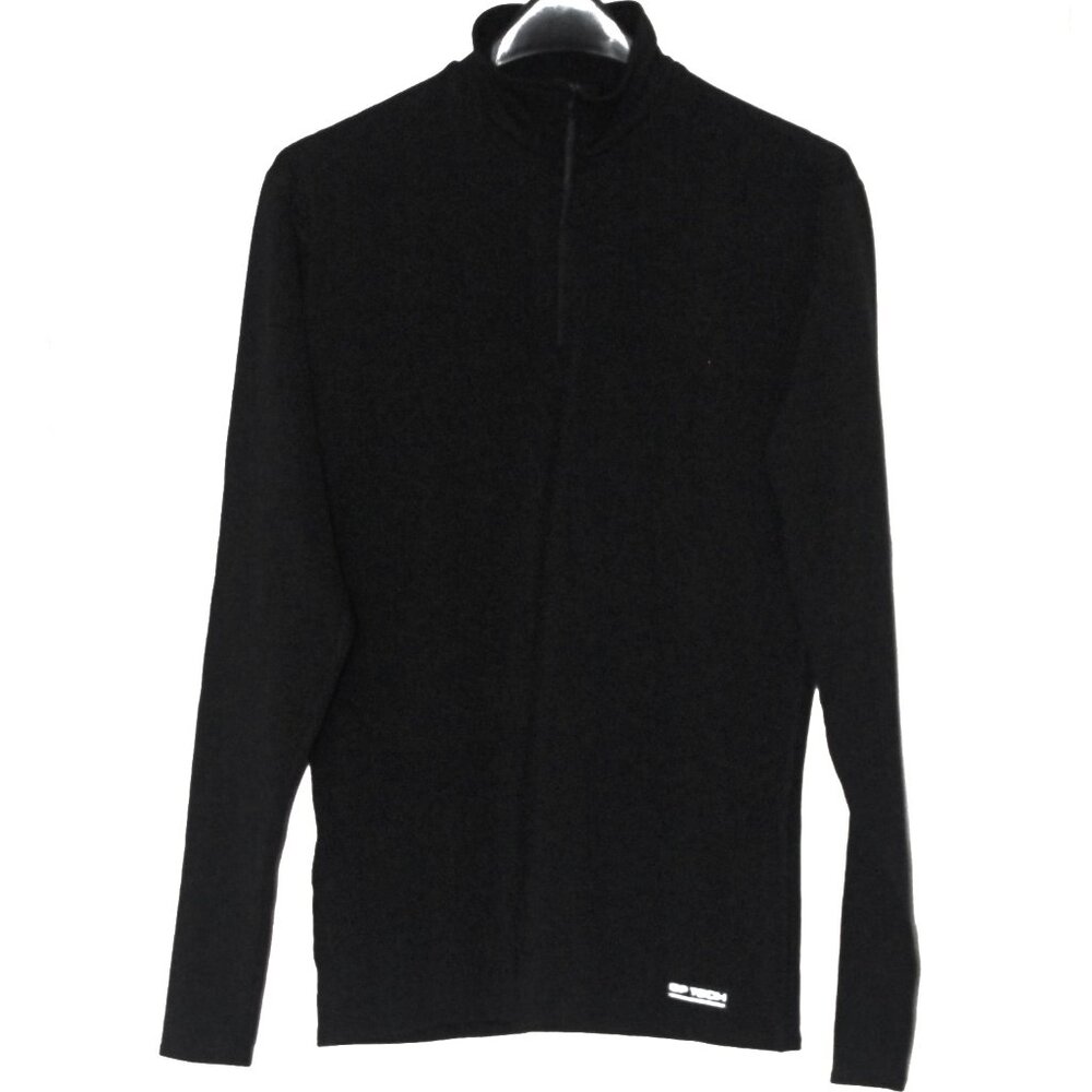 Gap Athletic GP TECH Black Quater Zip Thick Pull Over Activewear Fitness Size M